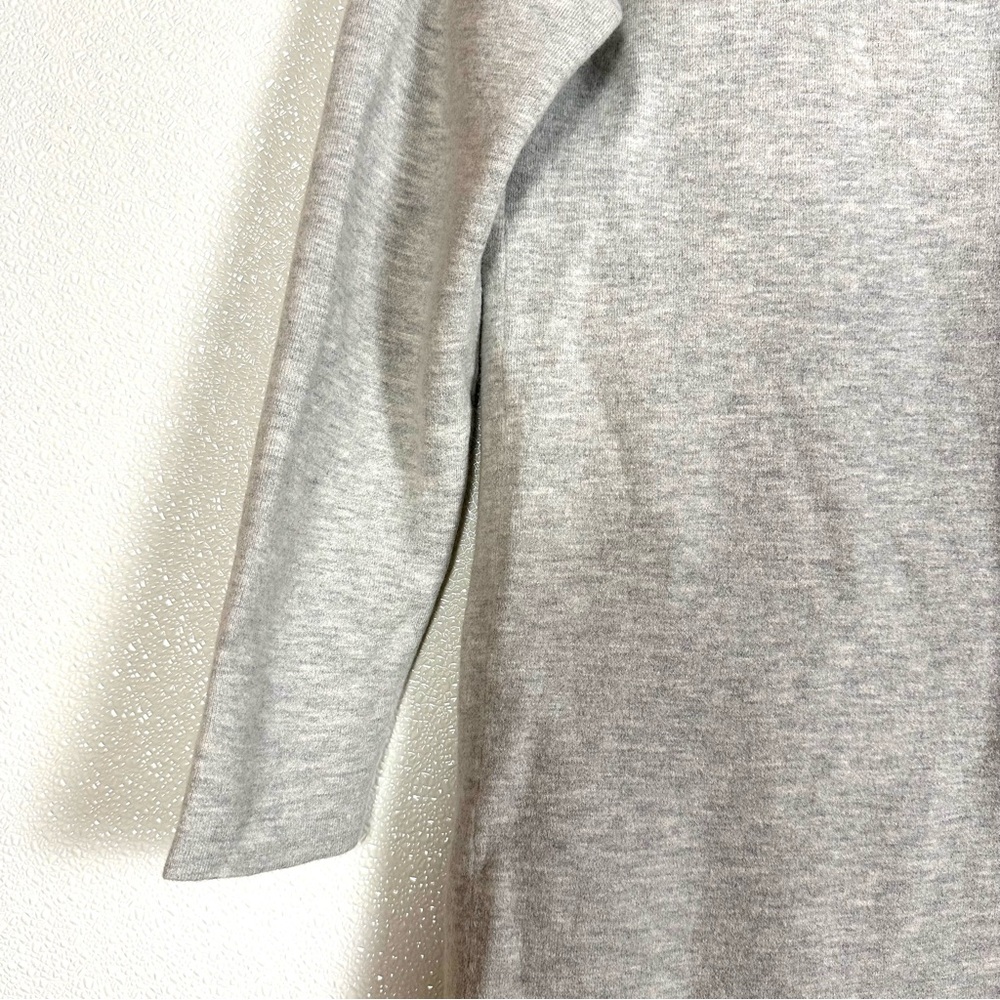 Babaton Lance Cardigan Light Grey Open Front Longline Wool Blend Size Small - Picture 11 of 15